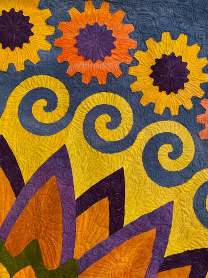 "Lunar Gazania" by Robbi Joy Eklow - Detail